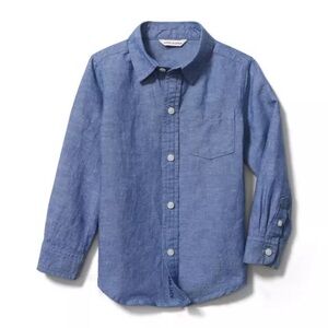 Janie and Jack Blue Button Down Shirt